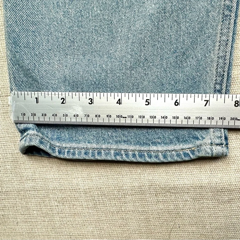 GAP 90s Straight High Rise Jeans Women 31/12 Tall Light Wash Vintage Style